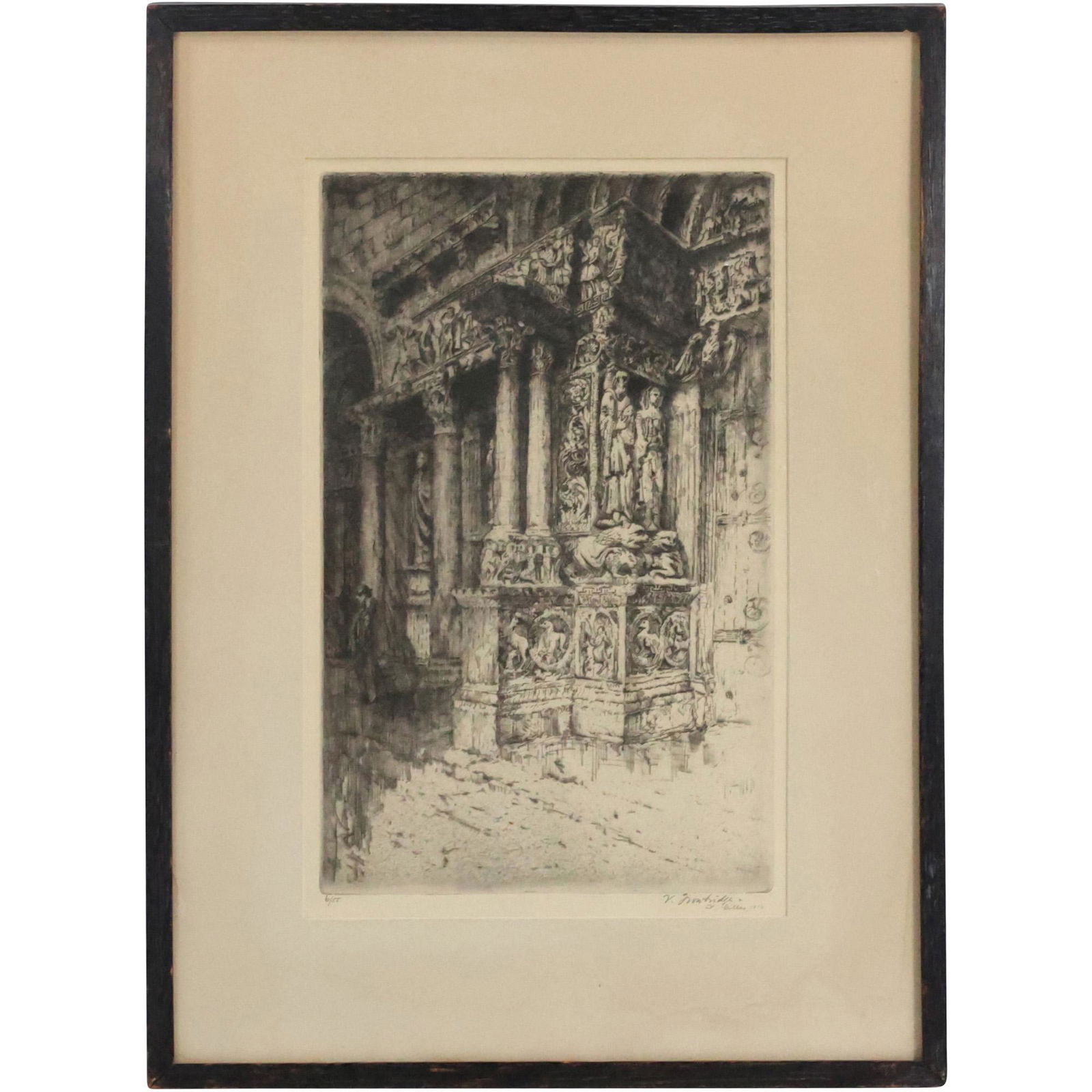 Signed Etching  #6/55 Cathedral Architecture (1 of 12)