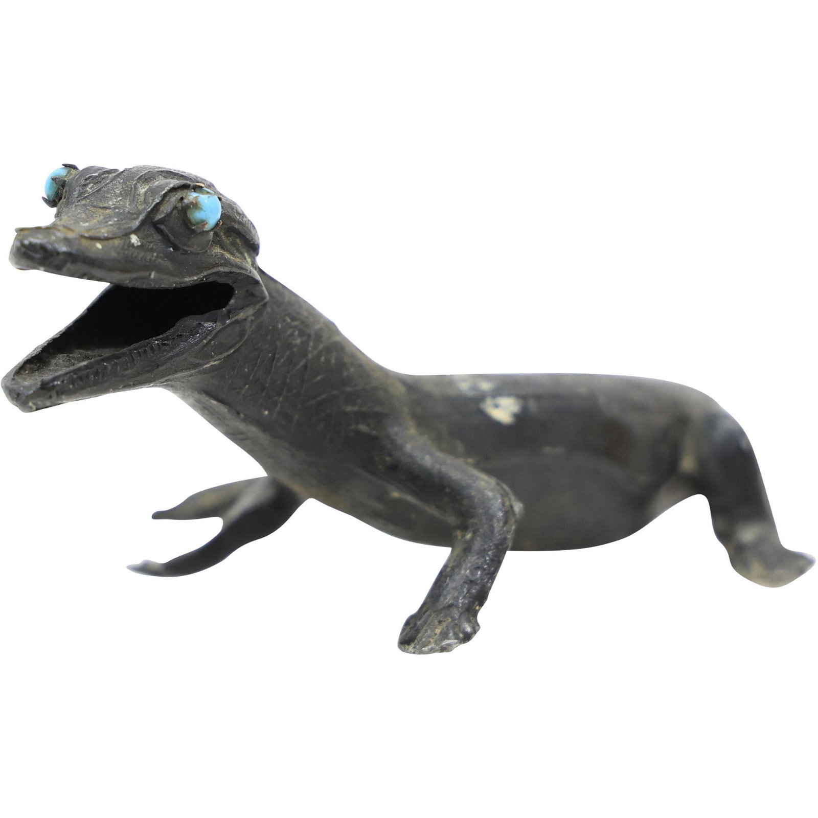 Bronze Lizard Figure Sculpture (1 of 14)