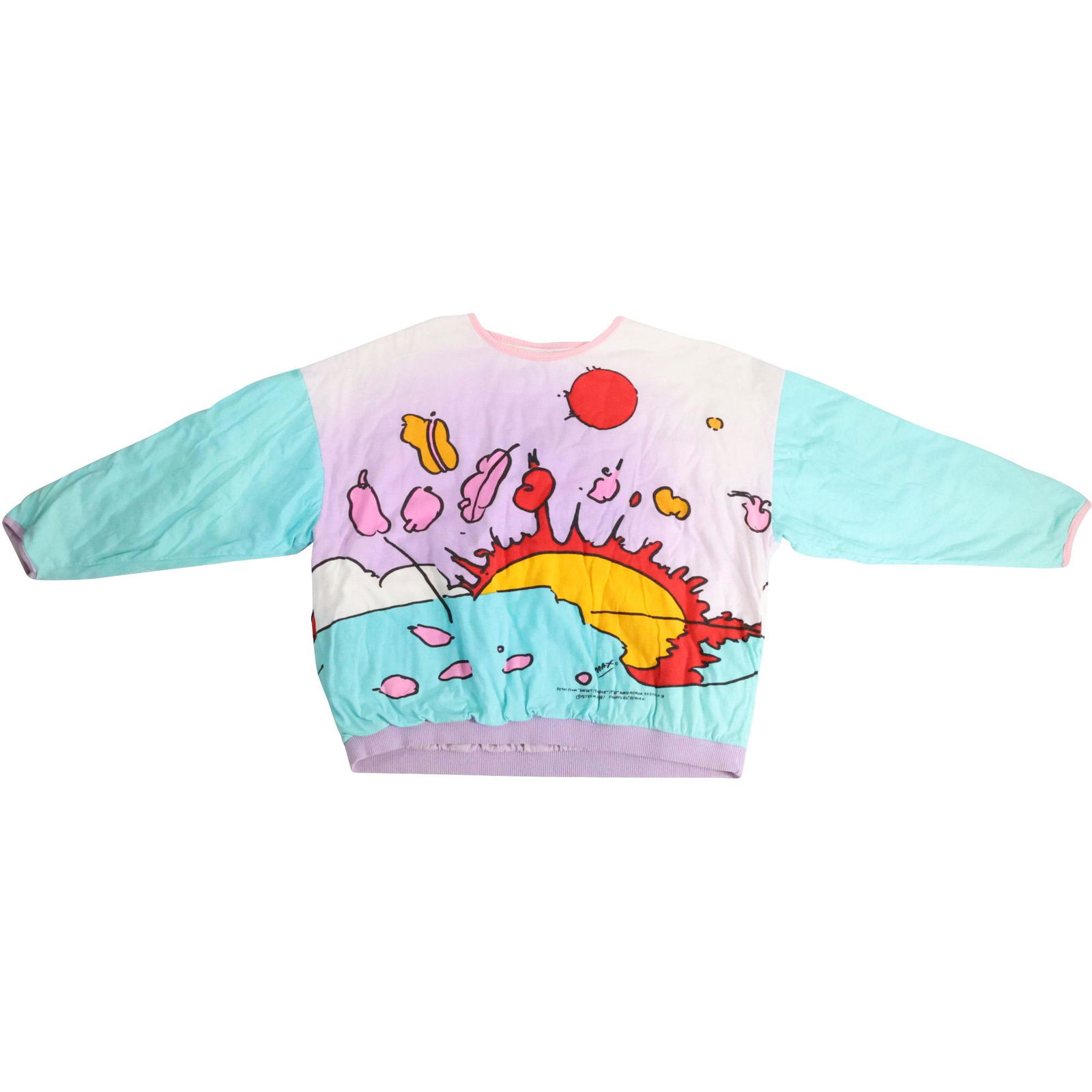 PETER MAX, Pop Art Crew Neck Long Sleeve Shirt (1 of 10)