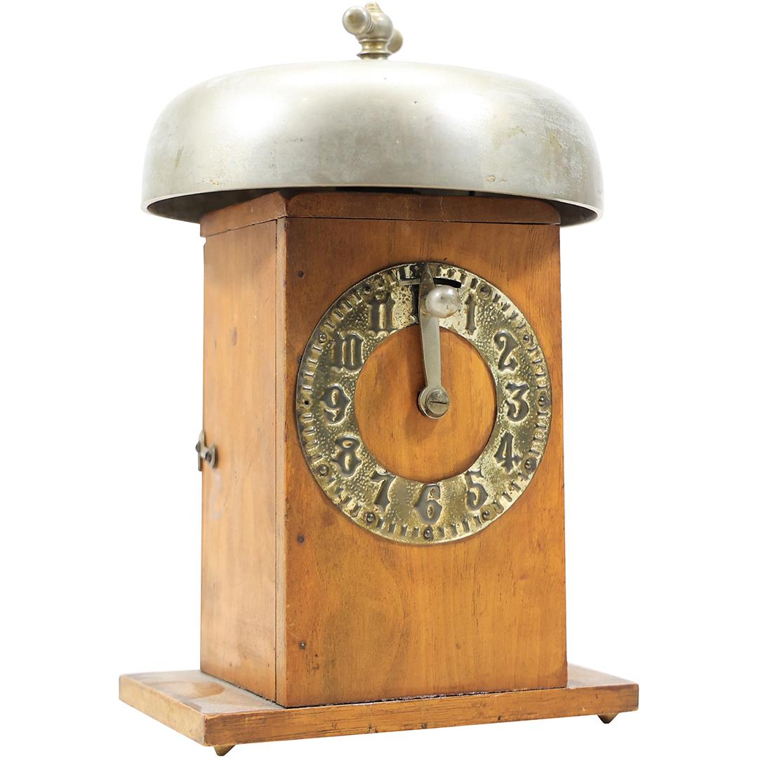 Patented 1895 Fraternal Gong Clock Single Hand For Setting Number On Gongs