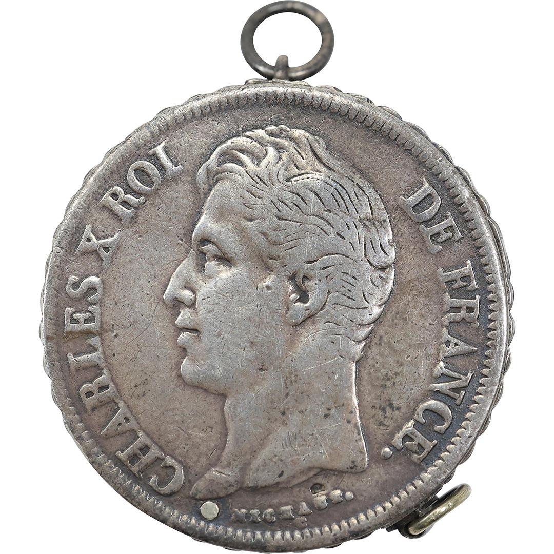 Charles X Roi De France 1929 SILVER COIN "Cigarette Lighter" (1 of 10)