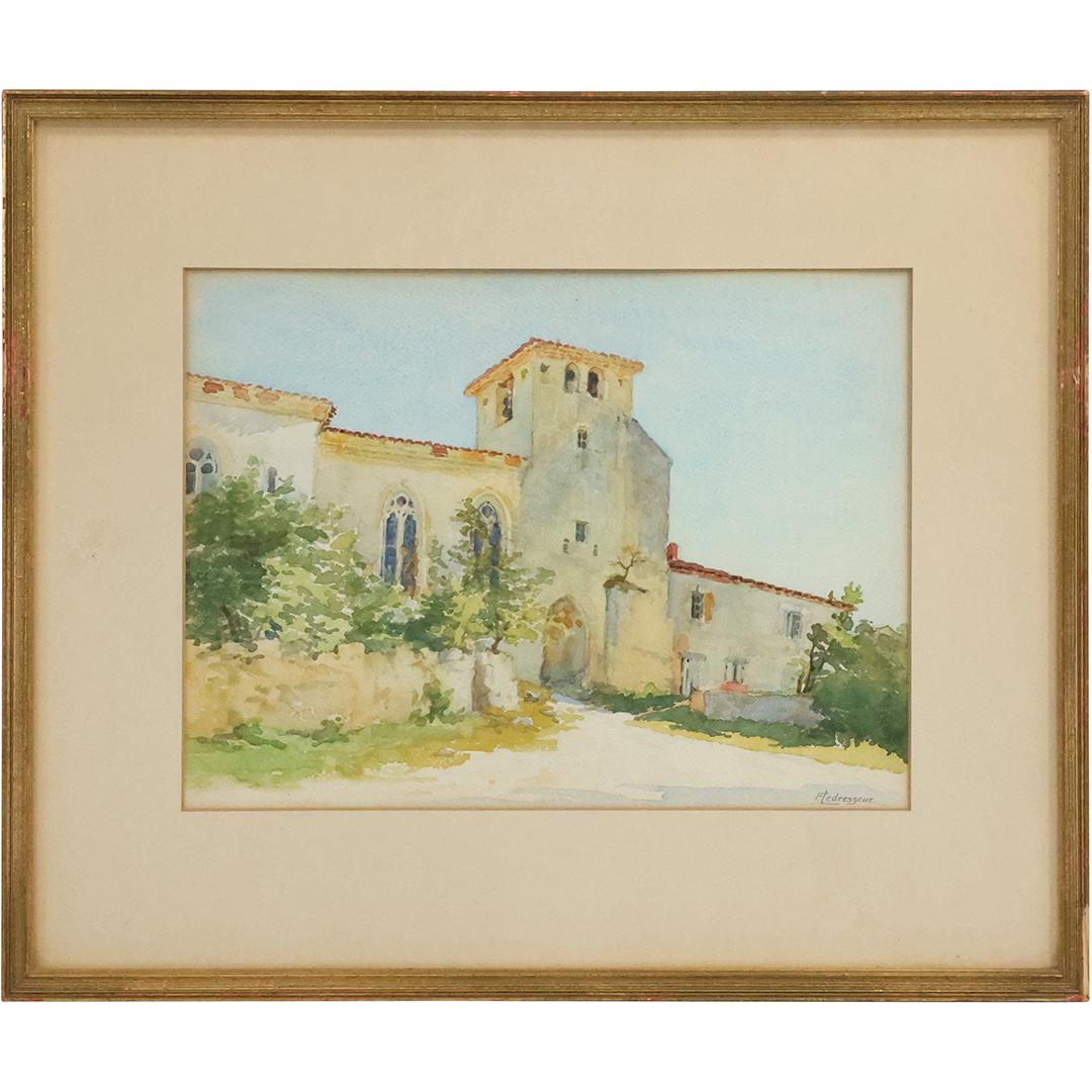 F. Ledresseur; 19thc. French Watercolor Signed