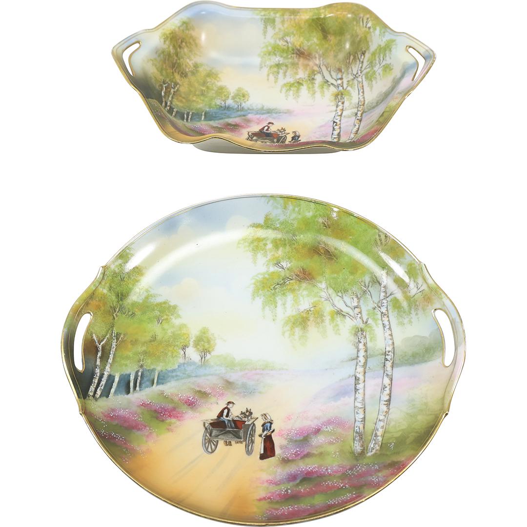 [2] Hand Painted RS GERMANY Fine Porcelain Serving Platter and Bowl (1 of 18)