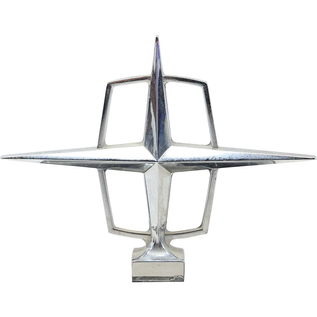 Lincoln Continental Hood Ornament Mounted on a Black Marble Display Base (1 of 9)