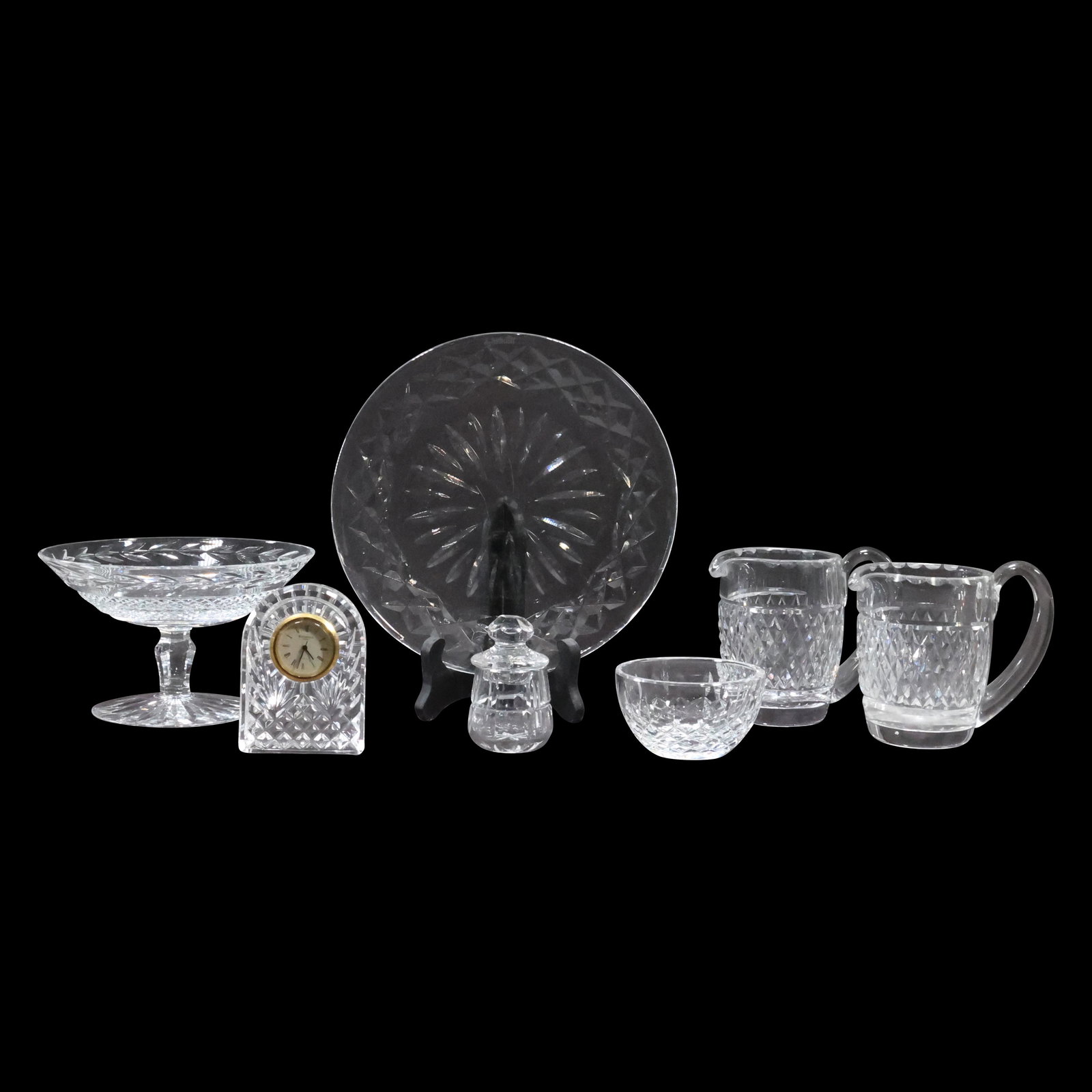 Estate Grouping [7] Assorted Signed WATERFORD Crystal Glass Items (1 of 20)