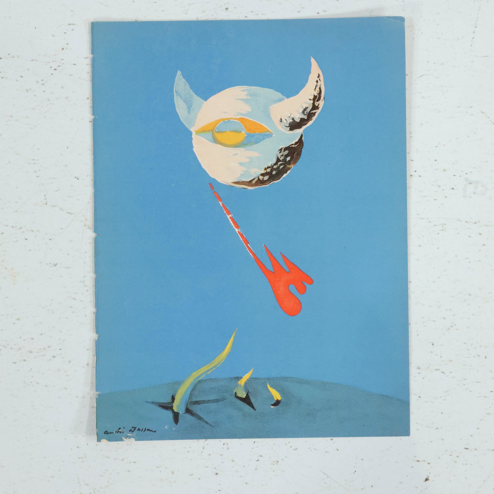 ANDRE MASSON Vintage Lithograph "MOON" Signed in Plate (1 of 11)