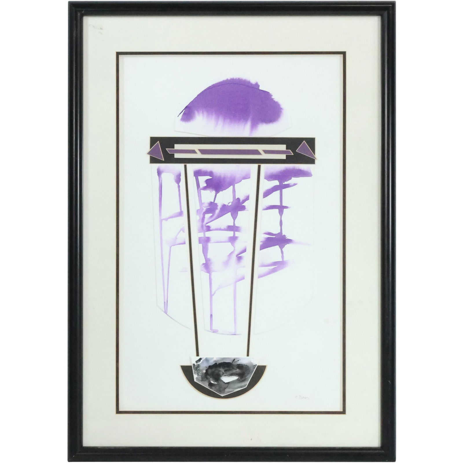 C. Dorer; Mixed Media Abstract Composition, Signed, Framed (1 of 14)