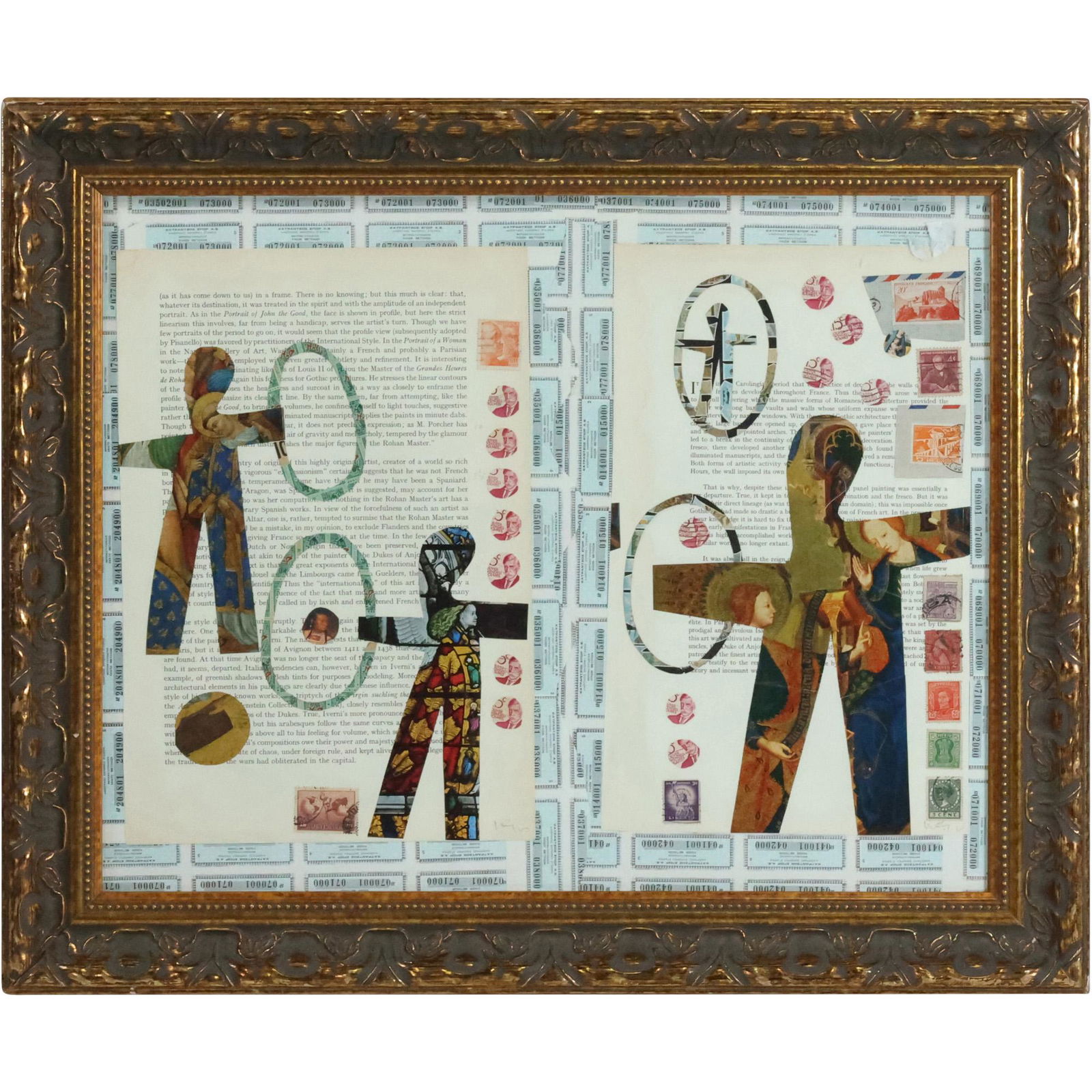 Modernism Artwork Collage on Book Pages, Framed (1 of 12)