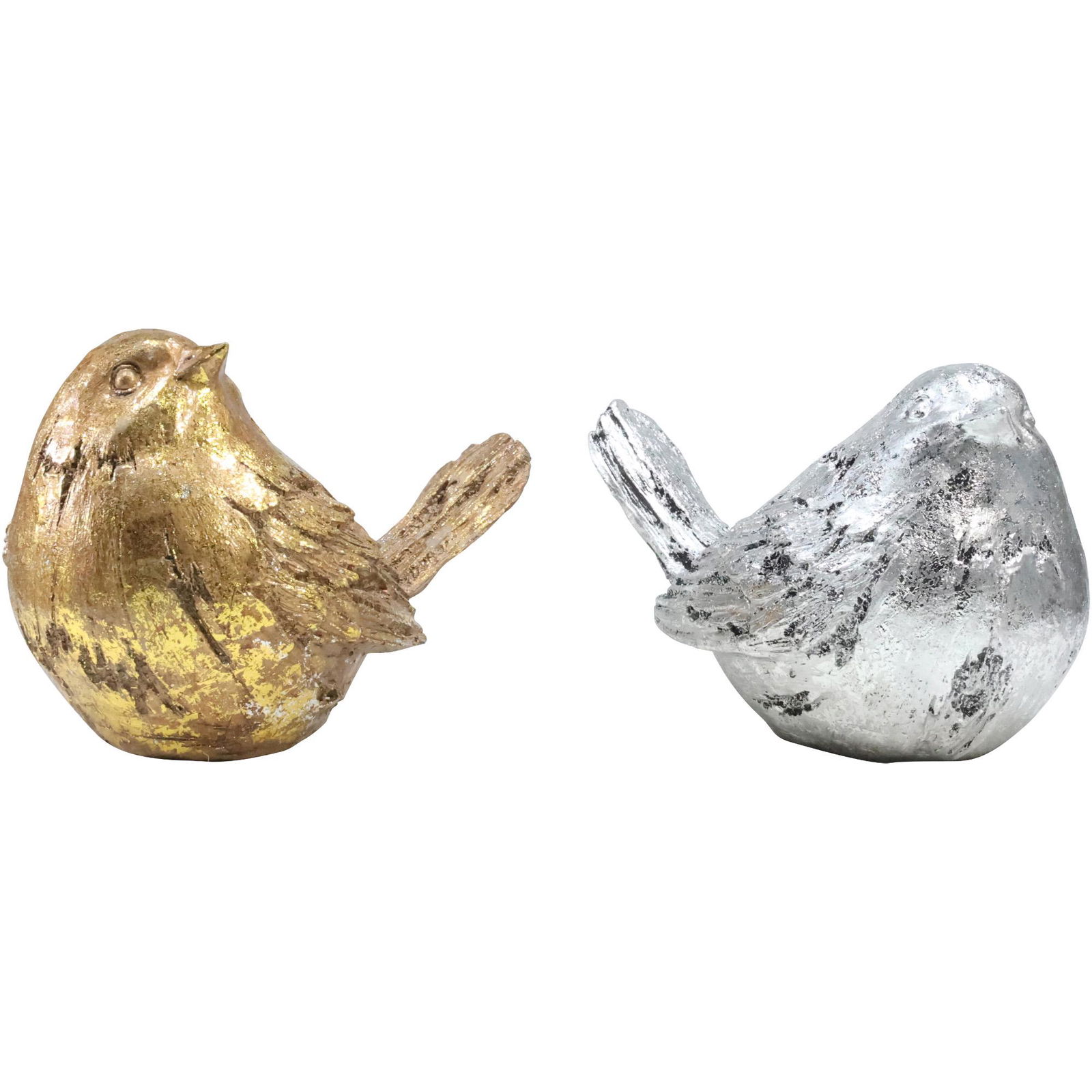 [2] BIRD Figures Statues Gold Tone and Silver Tone in Hard Composition (1 of 13)