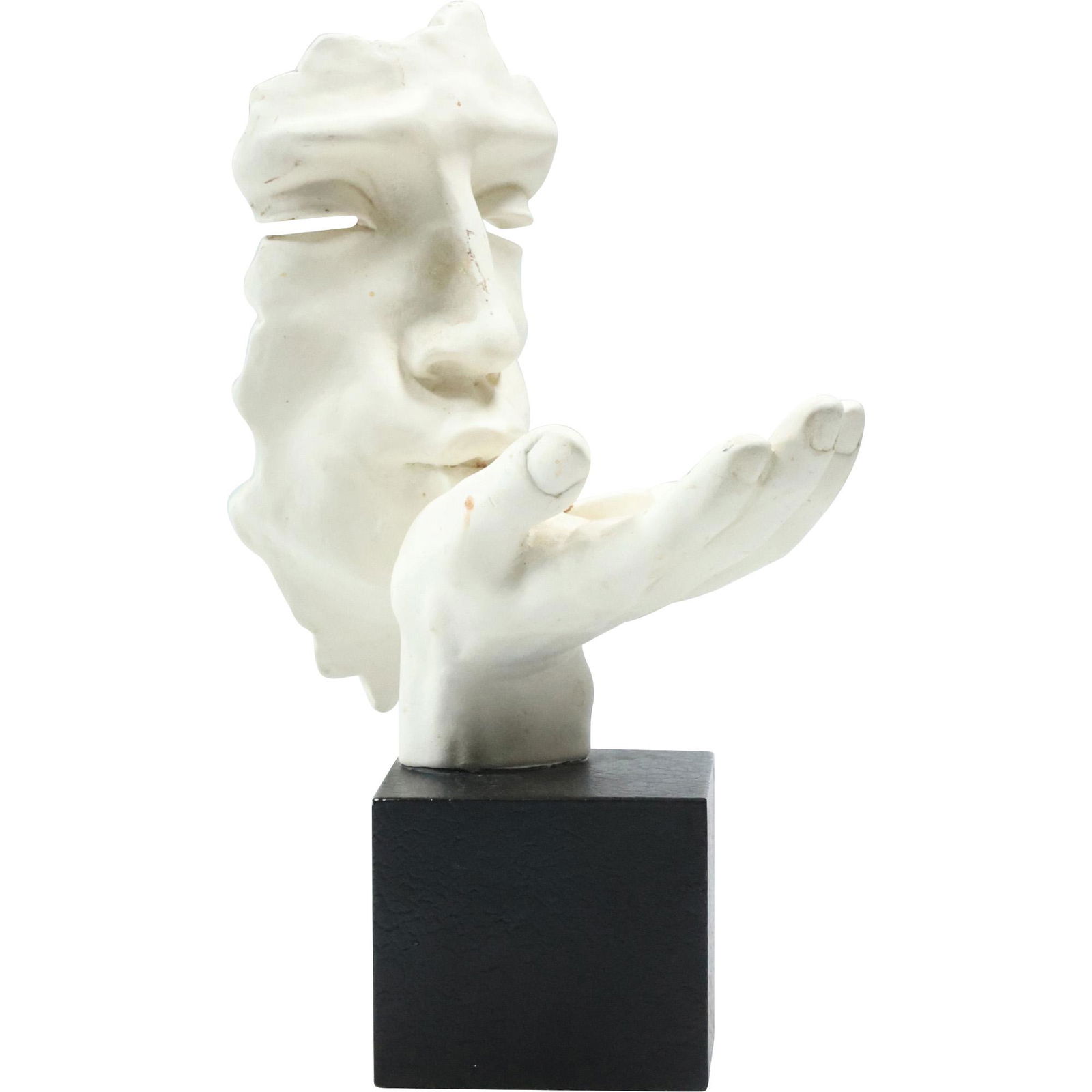 Leonardo Da Vinci's THE KISS Sculpture inn Hard Composition Mounted on a Base (1 of 12)