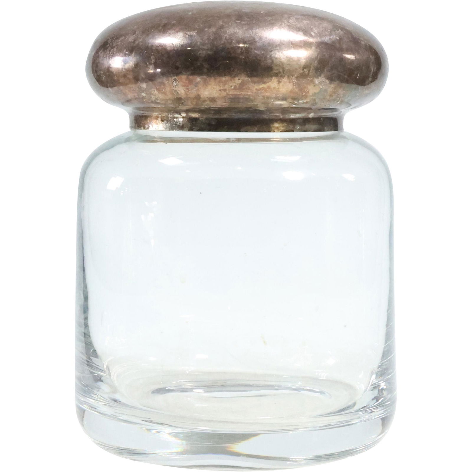 Silver Mushroom Top Glass Container 8 inches height (1 of 6)