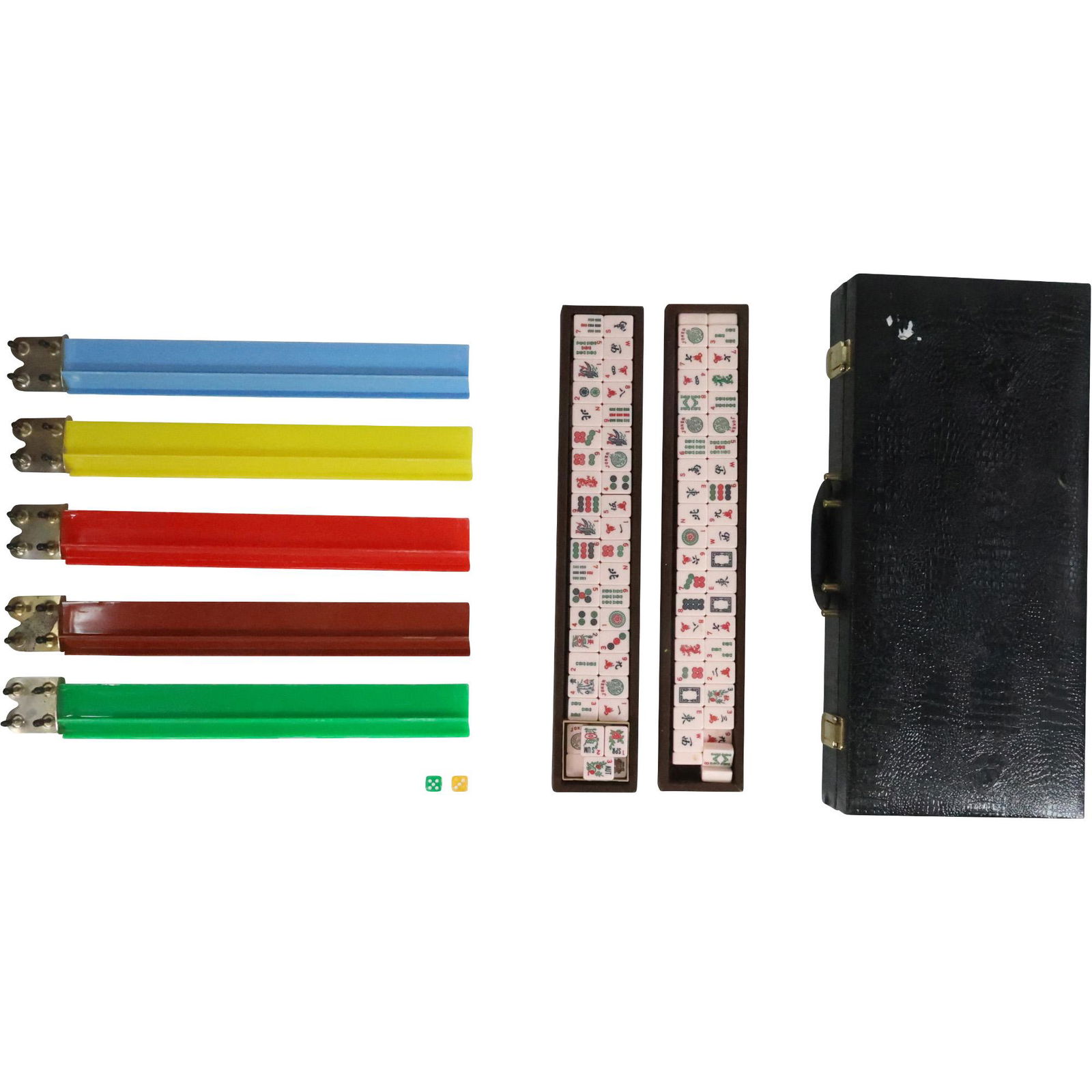 Vintage MahJong Game Set With Bakelite Tiles and Carrying Case (1 of 9)