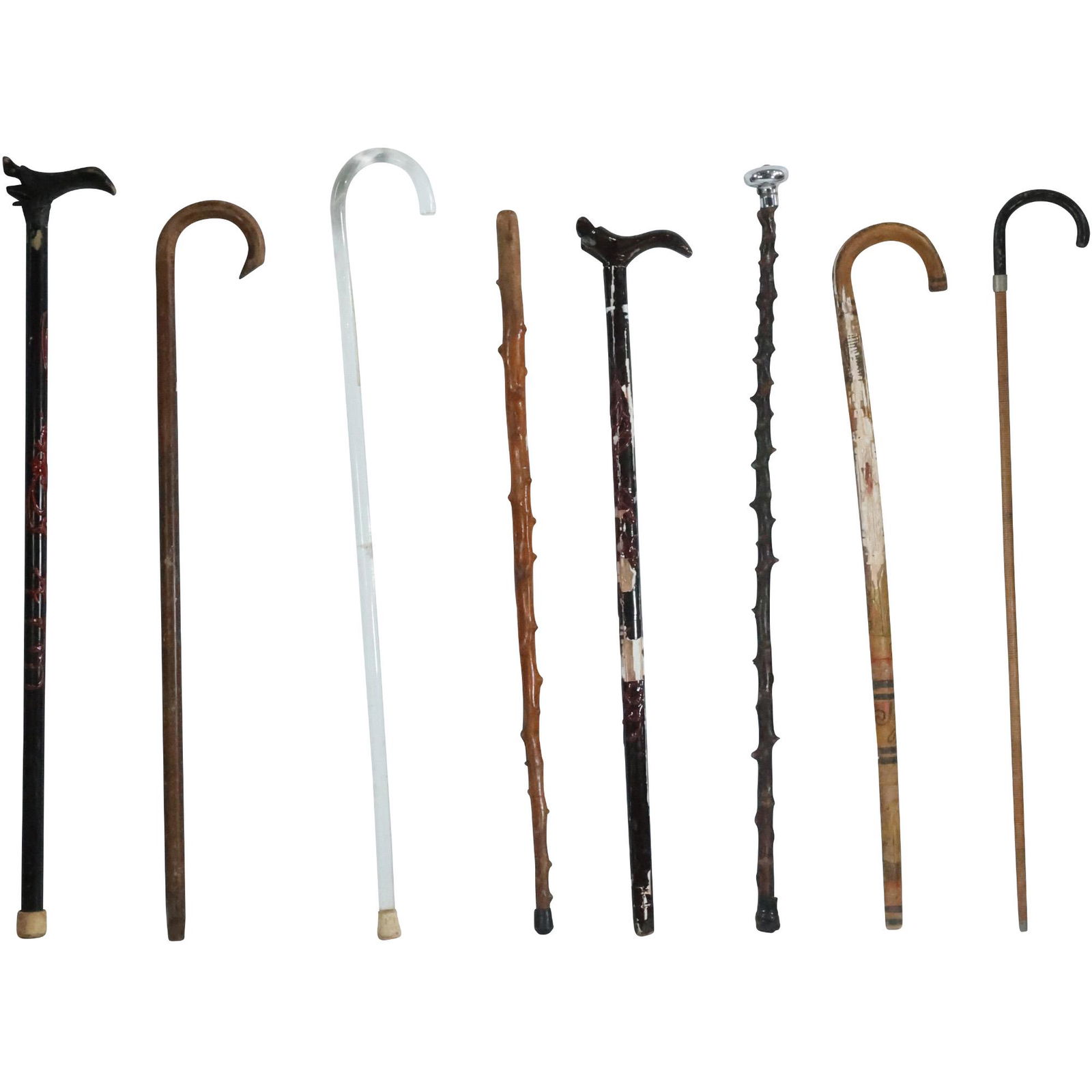 [8] Assorted Estate Grouping of Vintage Walking Canes (1 of 20)