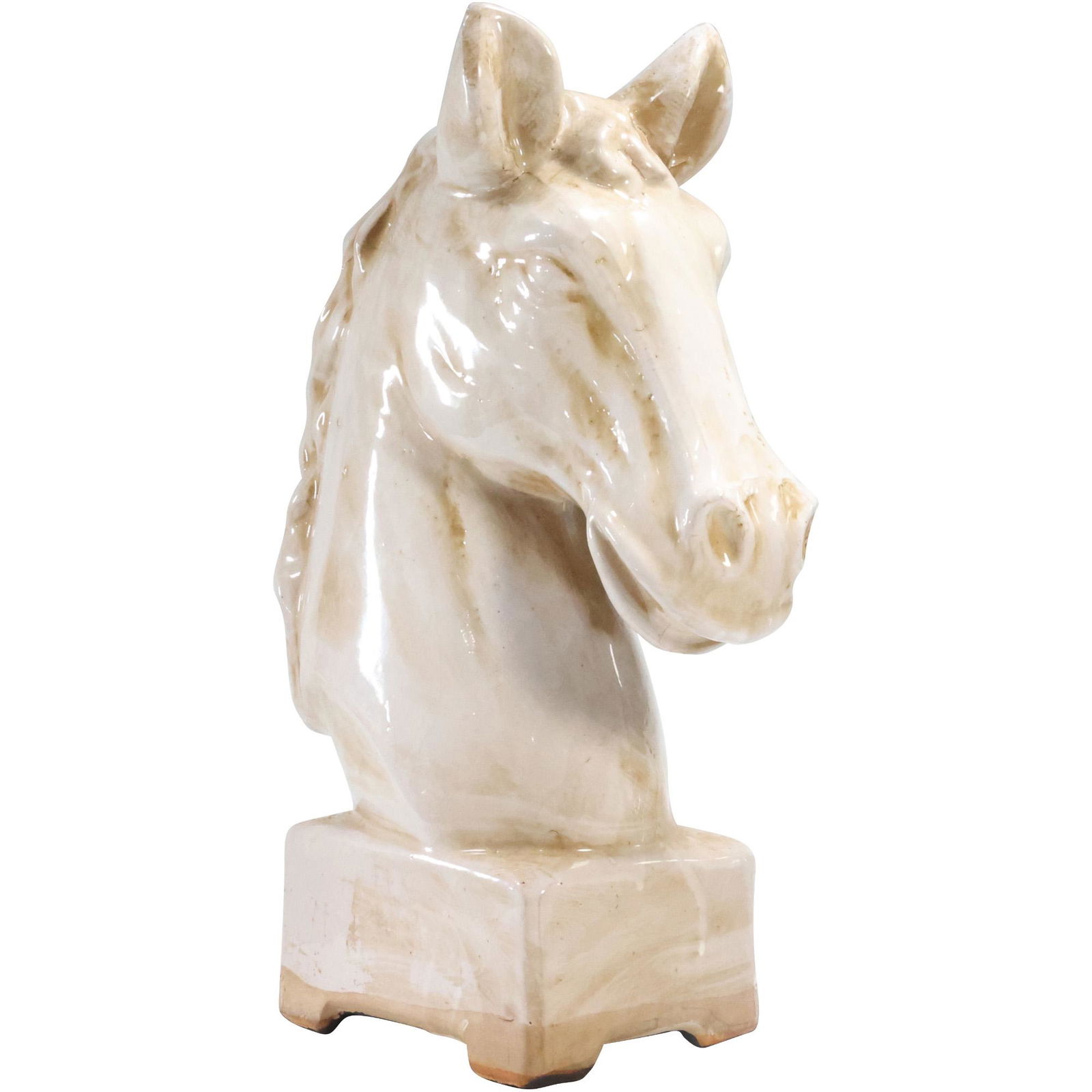 Large Ceramic Horse Head Figure Statue 16.5 inches height (1 of 13)