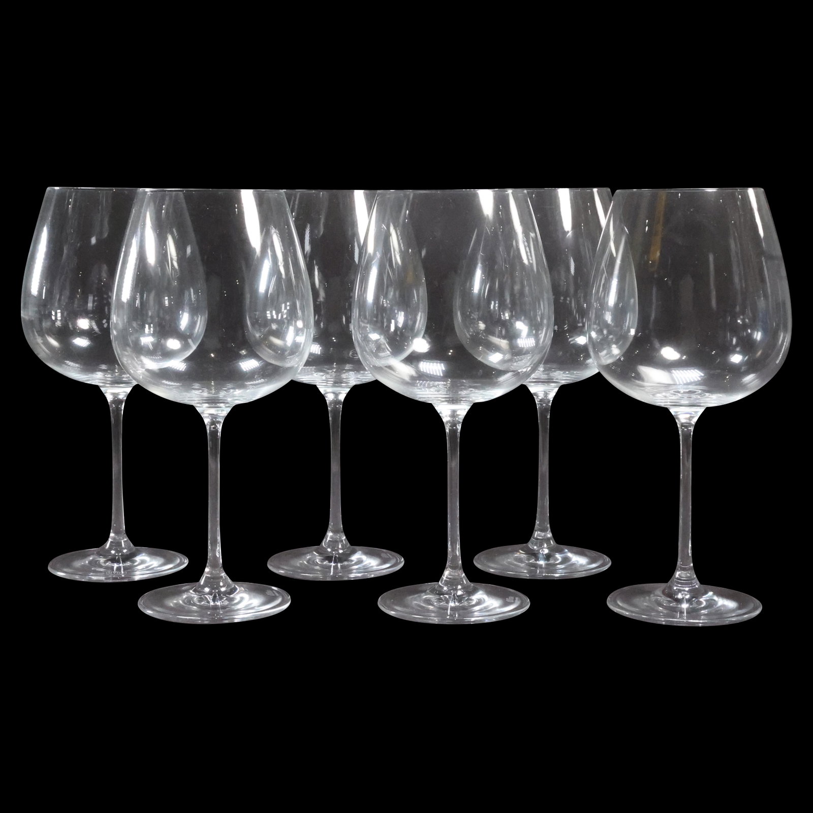 [6] Di Vino by Rosenthal Crystal Wine Stemware Glasses in Box: [6] Di Vino by Rosenthal Crystal Wine Stemware Glasses in Box. size: 9.5 x 4.5