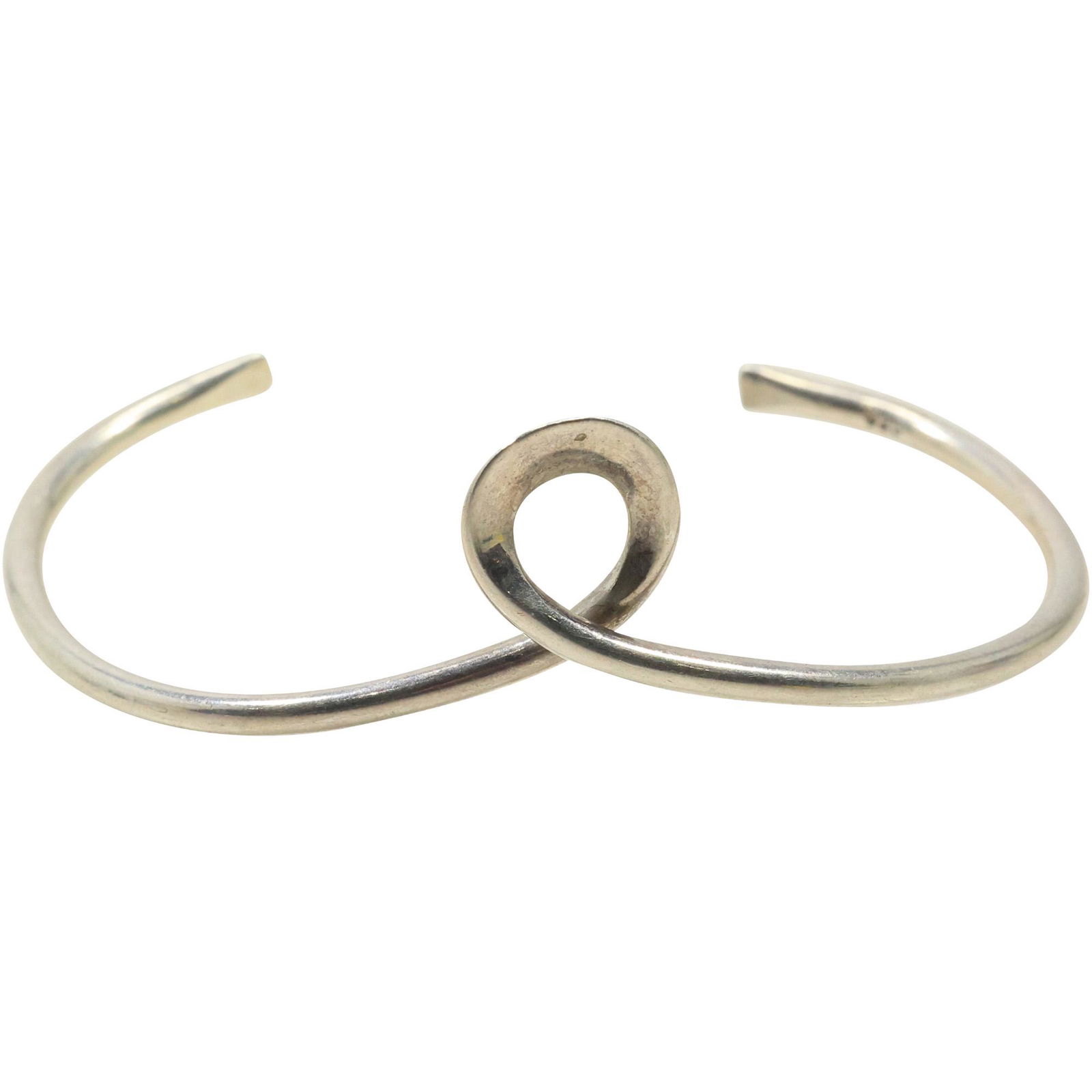 .925 STERLING SILVER Twist Cuff Bracelet (1 of 9)