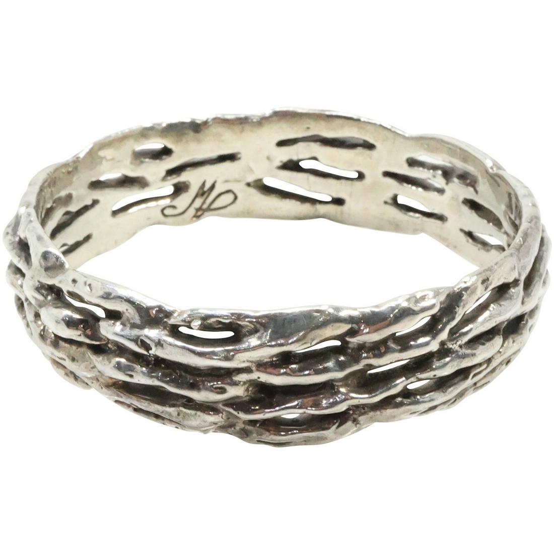 .925 Sterling Silver Handmade Bangle Bracelet (1 of 11)