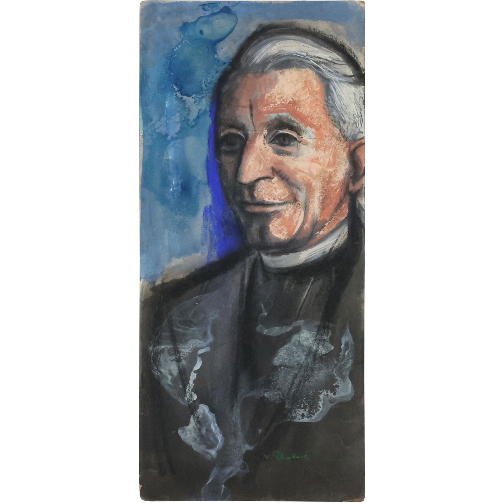 Victor De Pauw, Belgium 1902-1971 New York; Oil Painting on Board 1955 Portrait Mary's Father (1 of 14)