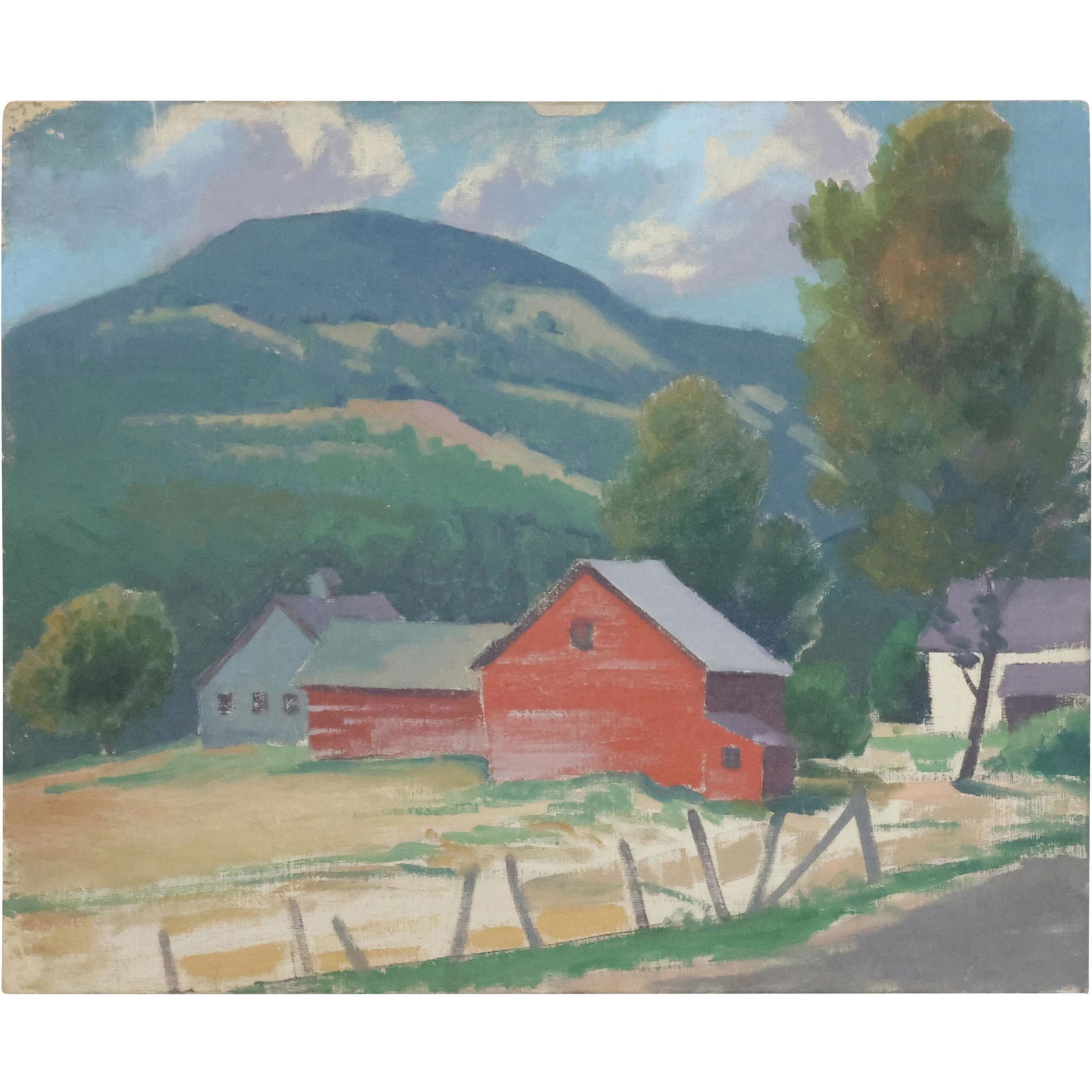 Herbert A Steinke; American Oil Upstate NY Farm Signed (1 of 12)