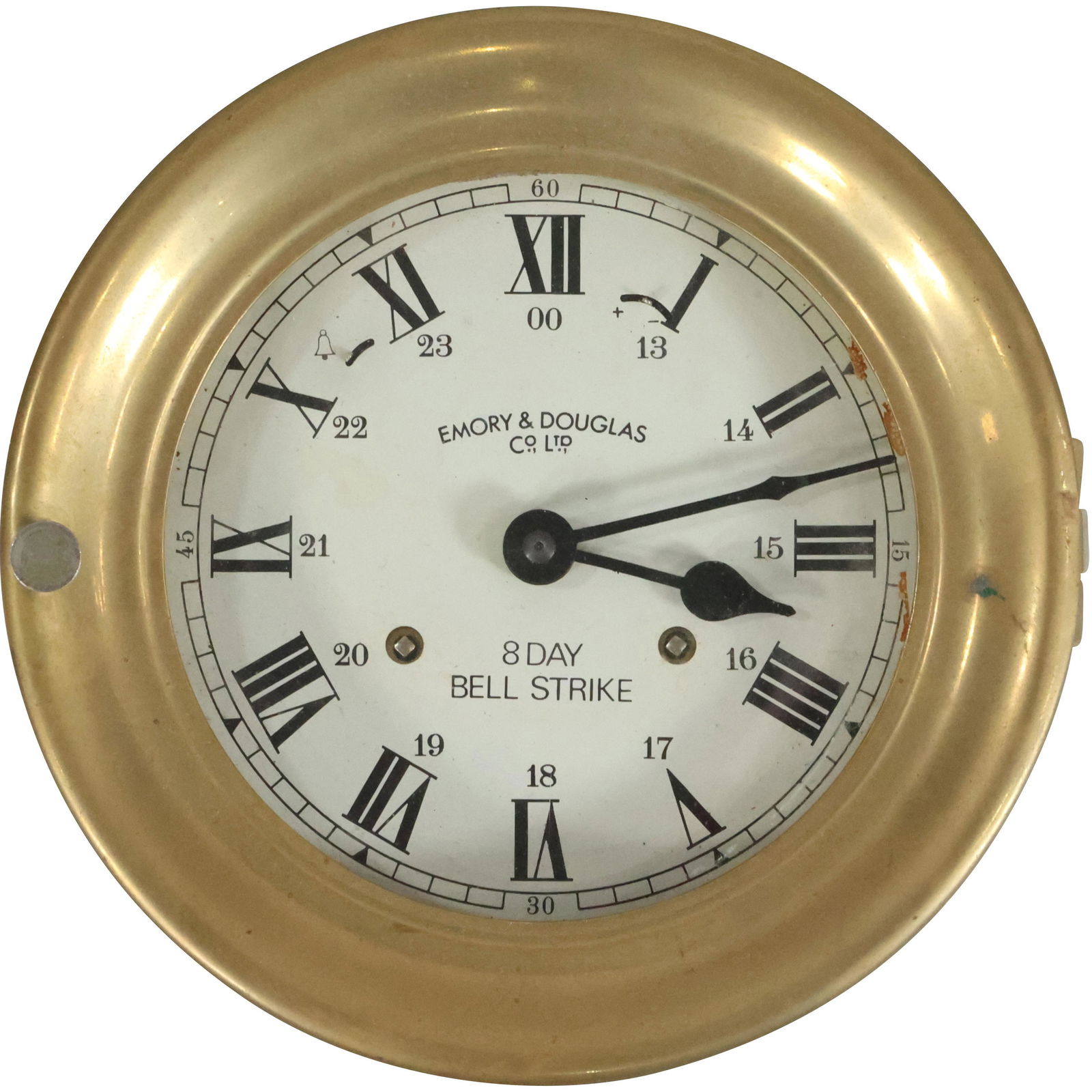 Emory & Douglas Co. Brass Ships Clock