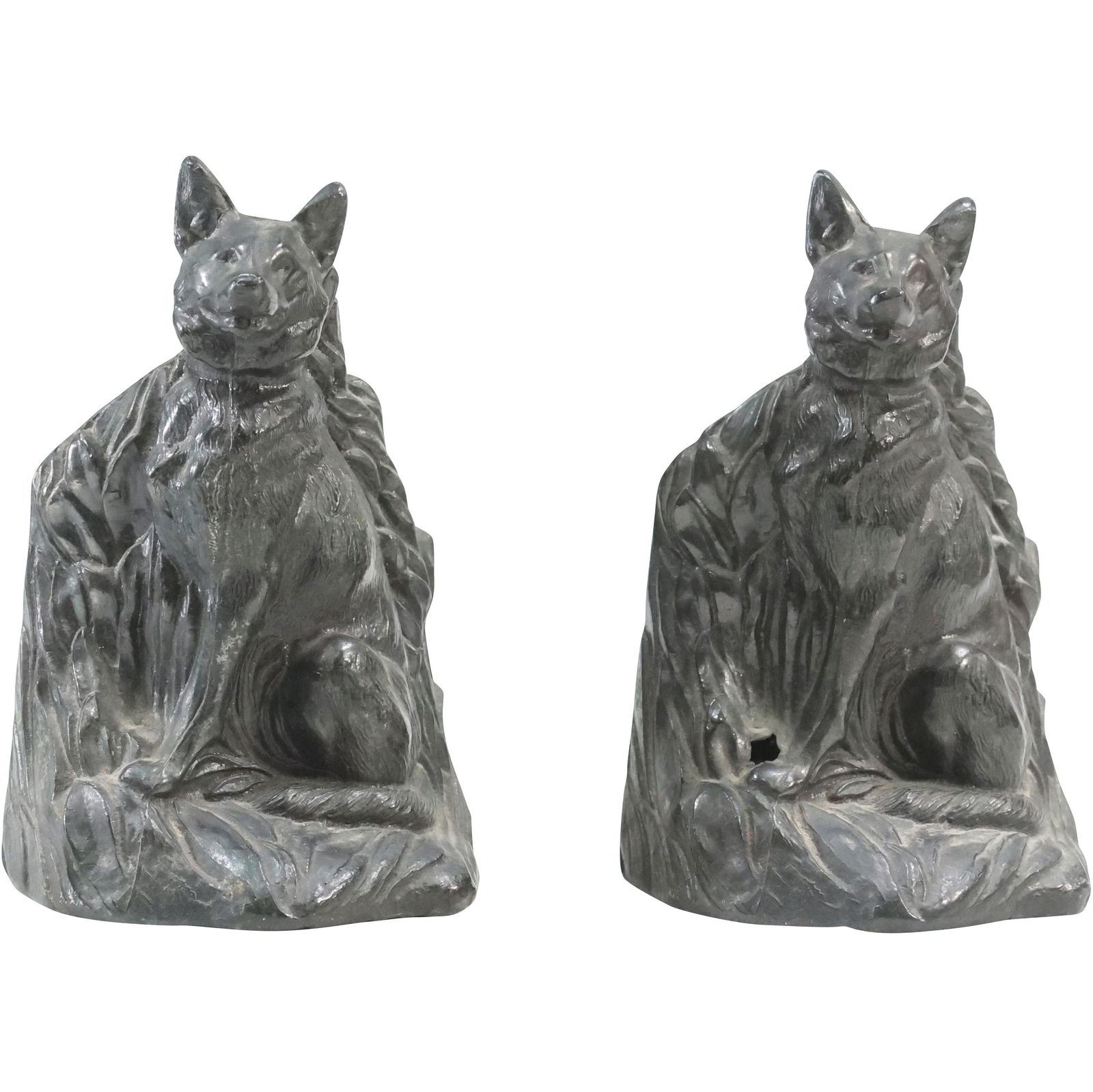 Cast Metal SHEPARD DOG Bookends - Vintage (1 of 14)