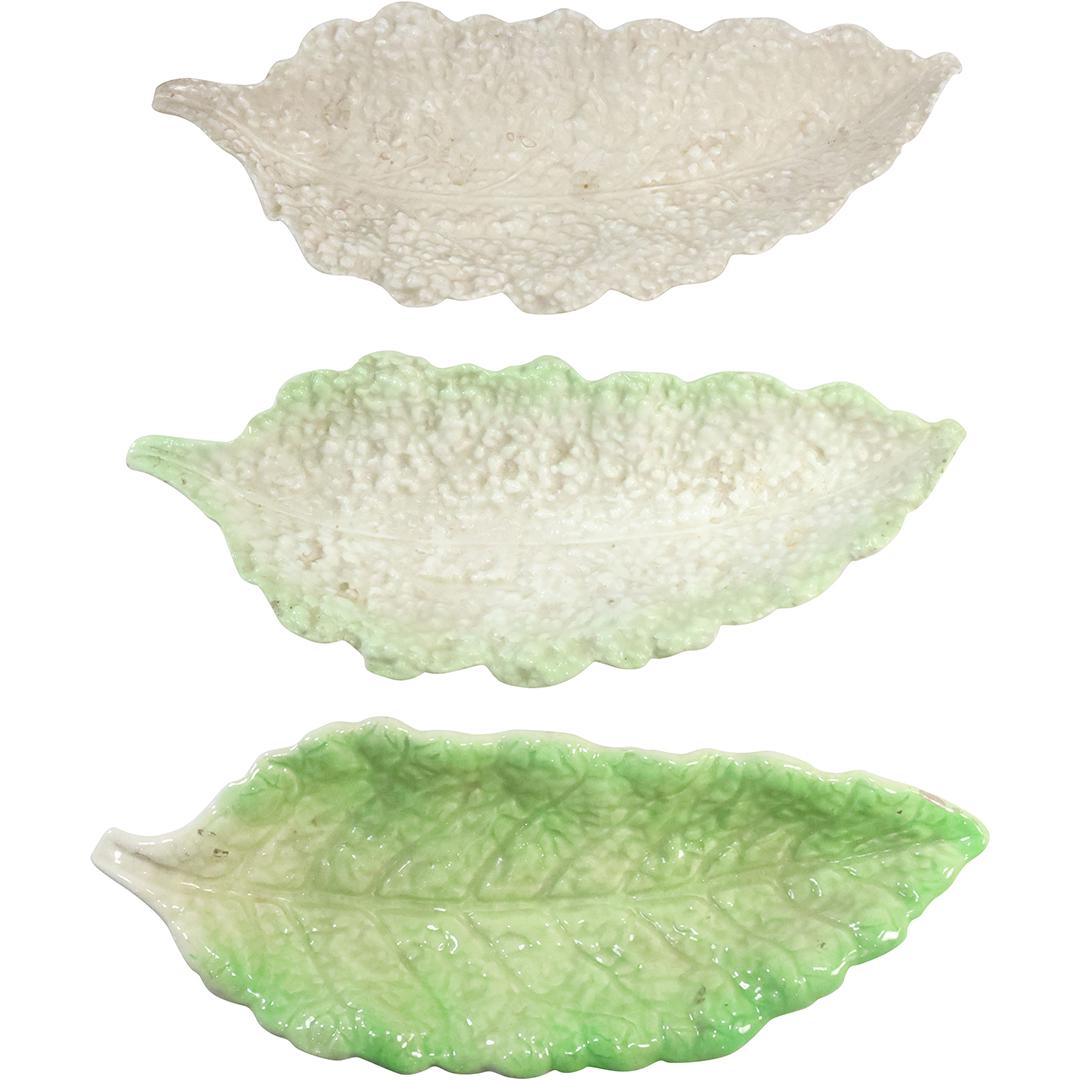 [3] Ceramic Cabbage Leaf Serving Dishes - Royal Winton; 12-13 inches lengths (1 of 20)