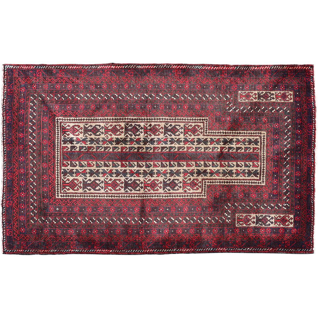 Oriental Persian PRAYER RUG Hand Made Wool 37.75 inches x 59.5 inches (1 of 11)