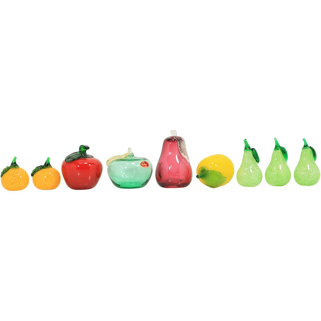 [9] Assorted MURANO Art Glass FRUIT Table Top Accent Pieces (1 of 18)