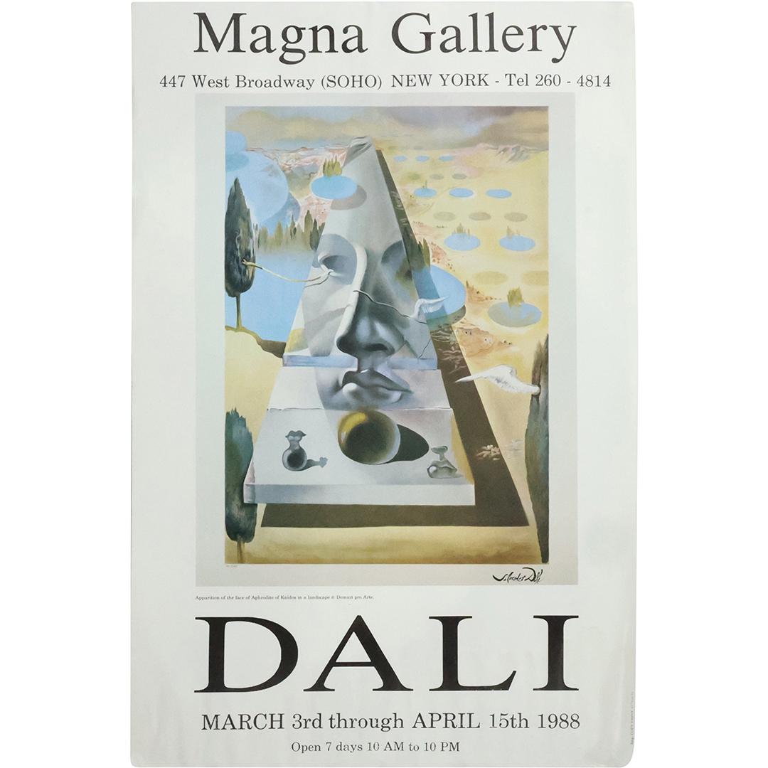Salvador Dali Exhibition Poster Magna Gallery 1988, unframed. (1 of 14)