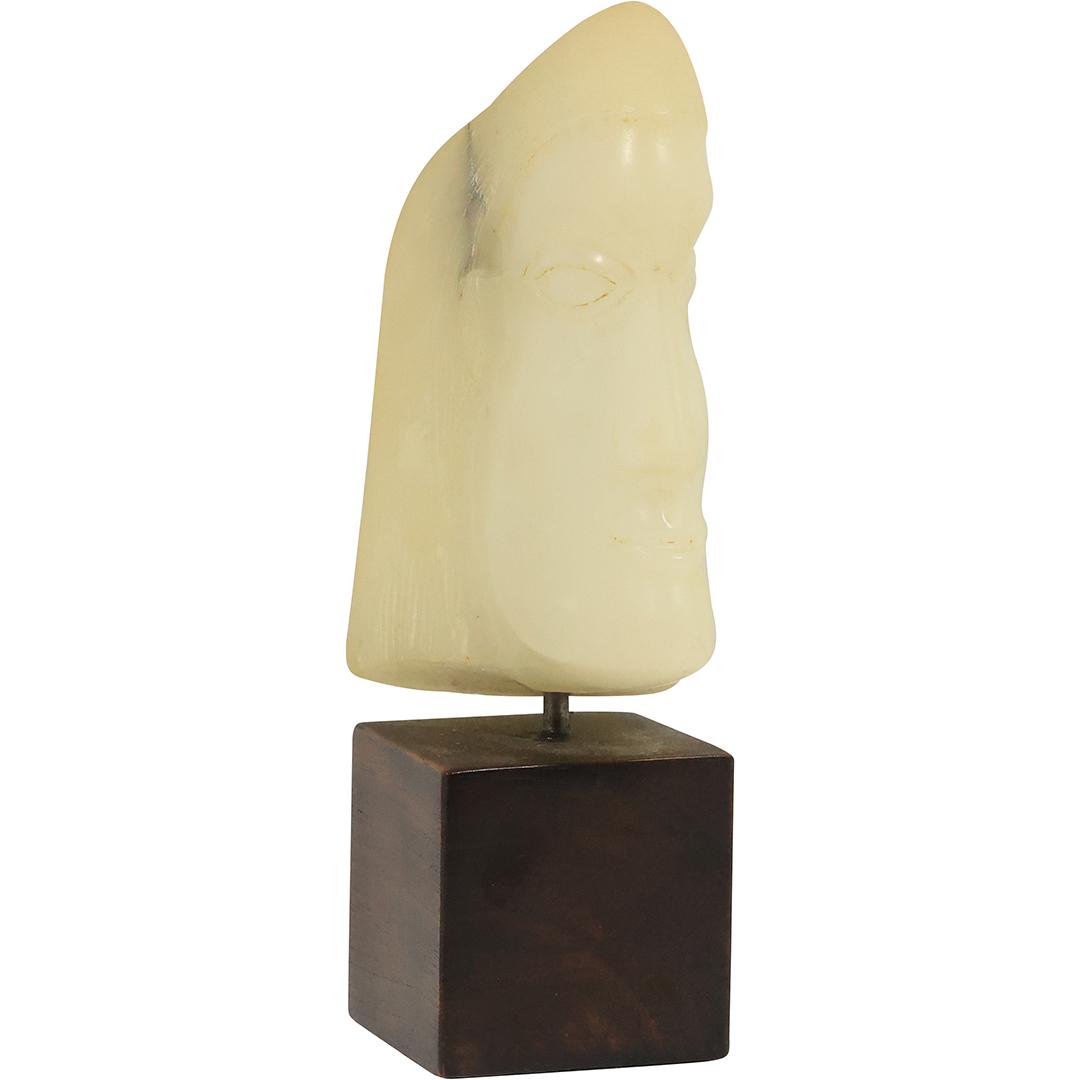 Signed Initials J R [Judith Reifman (1941 - 1999)] Modernism Stone Head Sculpture (1 of 18)