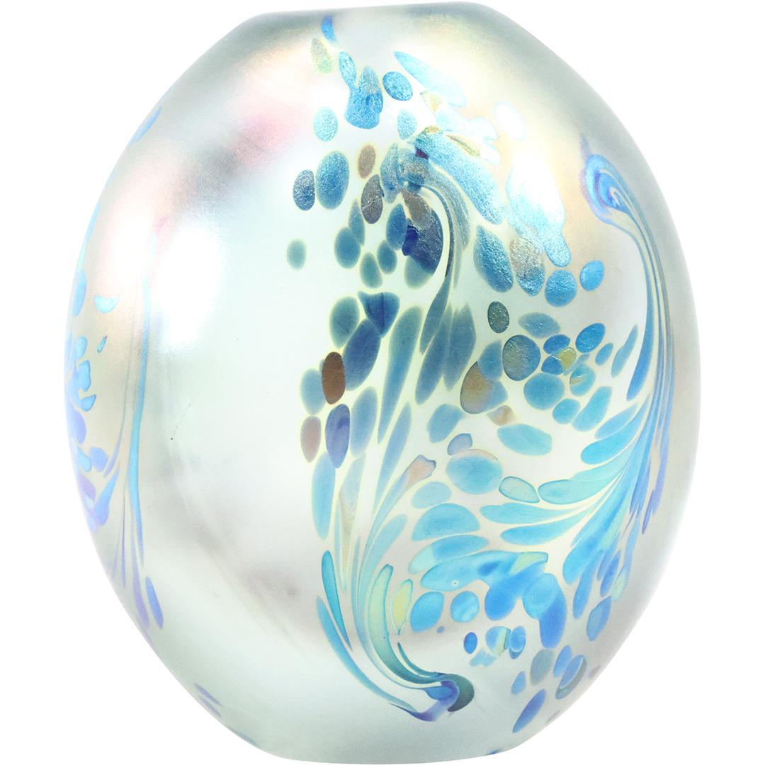 Signerd Eickholt, Studio Art Glass Egg Shaped Bud Vase (1 of 7)