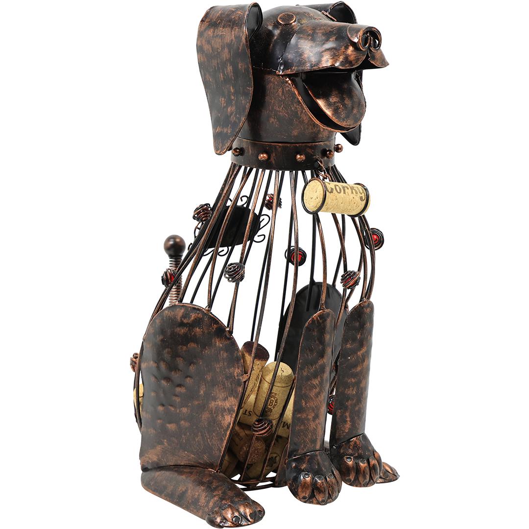 Modern Design Metal DOG Figure Cork Holder 13.5 inches height: Modern Design Metal DOG Figure Cork Holder 13.5 inches height. size: 13.5h 8w