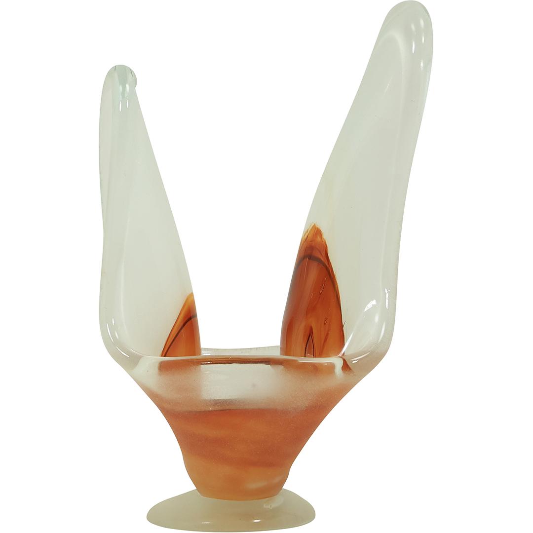 Unique Art Glass Tall Sides Bowl Basket (1 of 18)