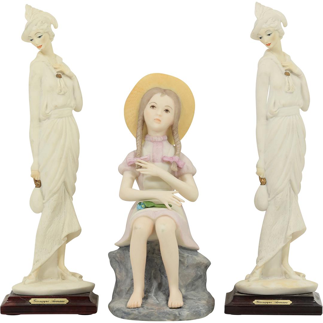 [2] ARMANI Fashion Women Figure Statues & Capodimonte Seated Woman Statue (1 of 20)
