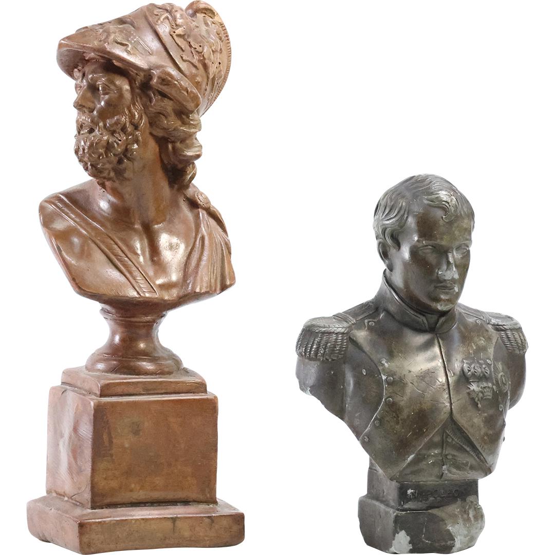[2] Bust Sculptures of Napolean and Menelaus King of Sparta in Hard Composition (1 of 16)