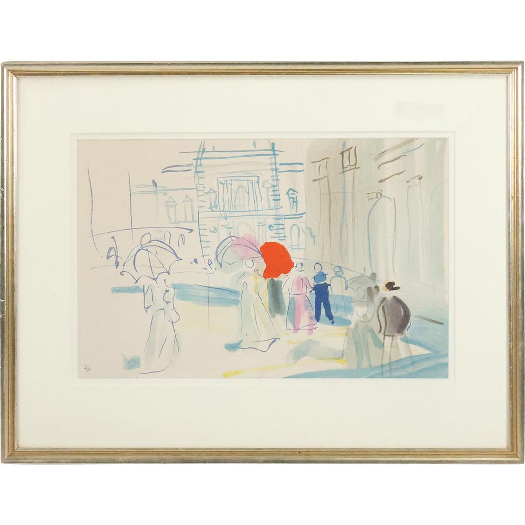 Raoul Dufy Vintage Lithograph "Carousel 1953" #21/50, Framed (1 of 12)