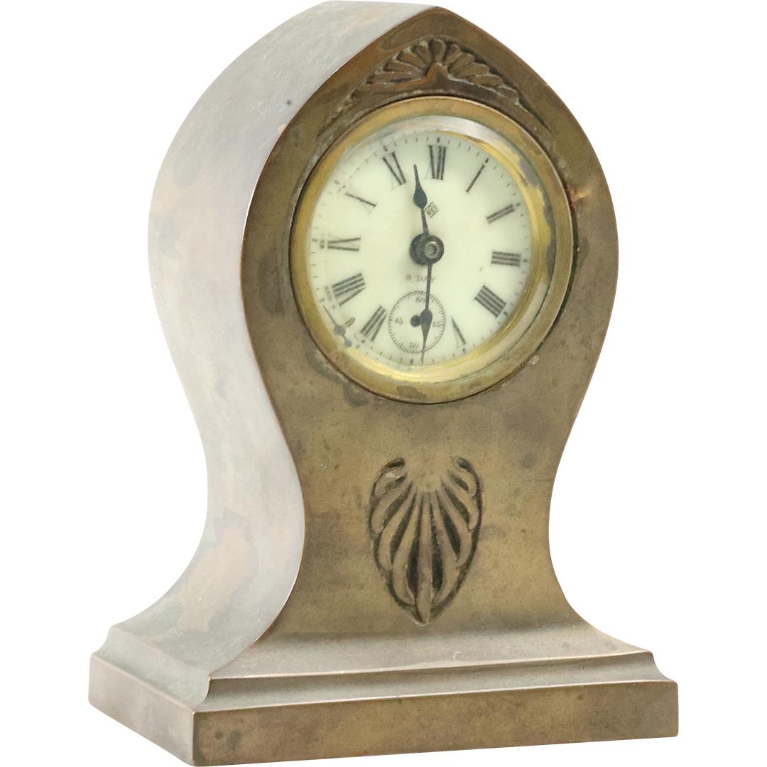 Ansonia 8 Day Brass Desk Clock 5.75 inches height (1 of 13)