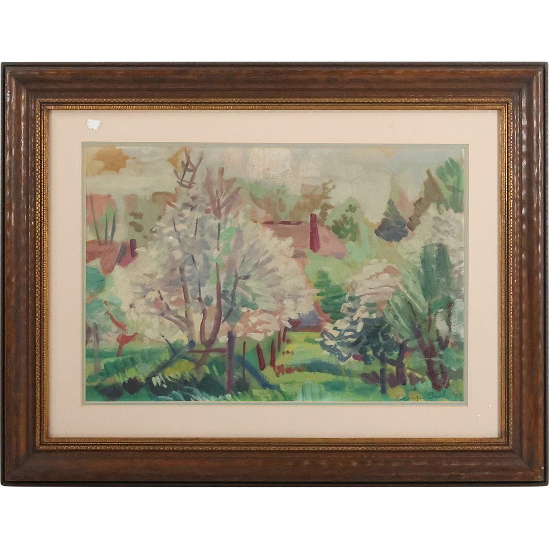 GEORGE BUEHR 1937, [ 1905-1983 American] Impressionist Landscape Oil Painting (1 of 11)