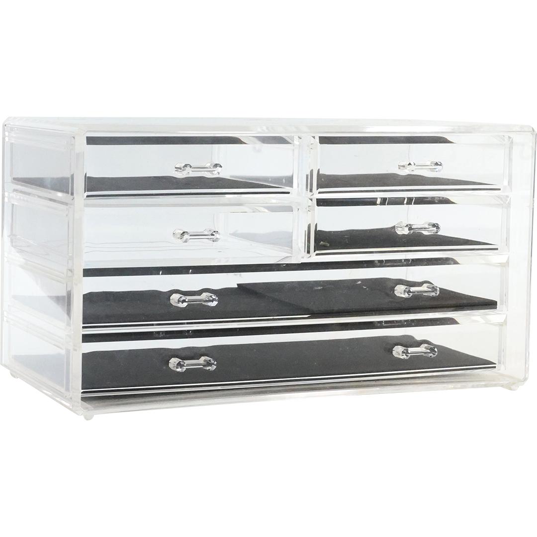 Clear Lucite Multi Drawer Jewelry Box (1 of 6)