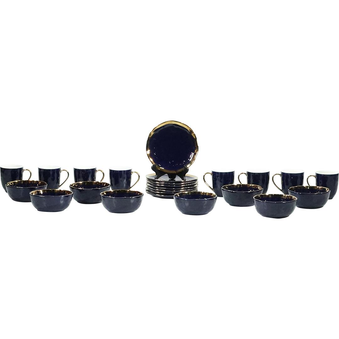 24 Pieces Stone & Lain Porcelain Dinnerware: 24 Pieces Stone & Lain Porcelain Dinnerware. size: 8x plates (.75 x 7.75), 8x bowls (2.25 x 6), 8x mugs (4 x 4.5)
