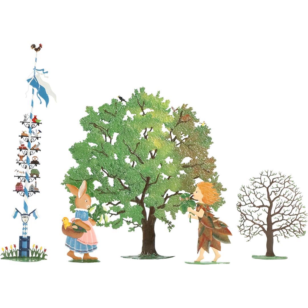 [5] Assorted Wilhelm Schweizer Cast Lead Figures, Trees (1 of 17)