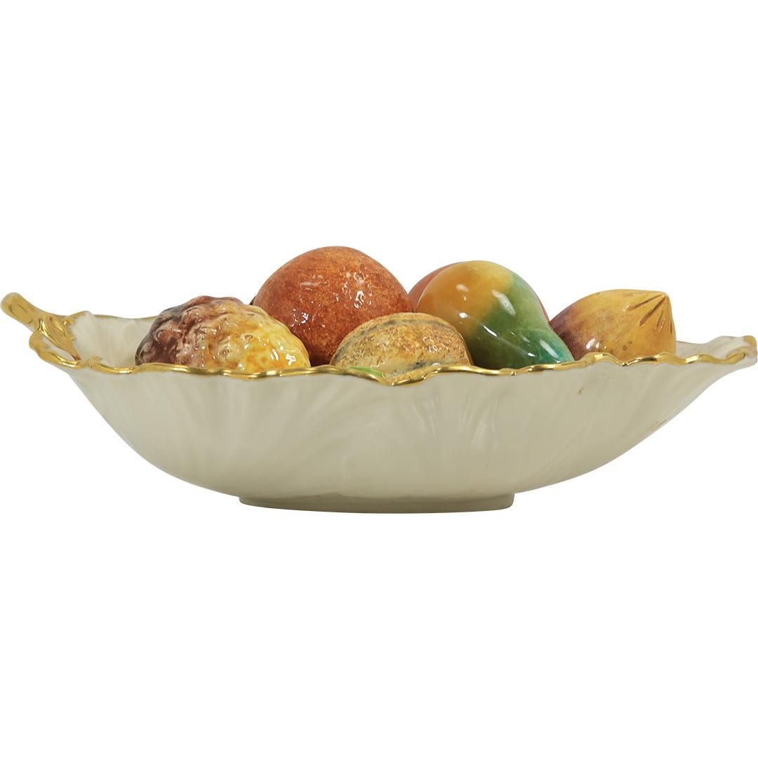 Lenox Porcelain Bowl Full of Assorted Italian Ceramic FRUIT Hand Painted (1 of 20)