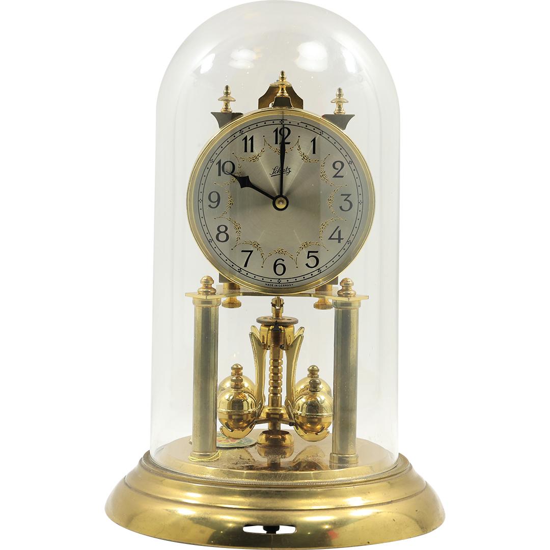 Vintage SCHATZ Made in Germany Anniversary Clock Under Glass Dome (1 of 20)