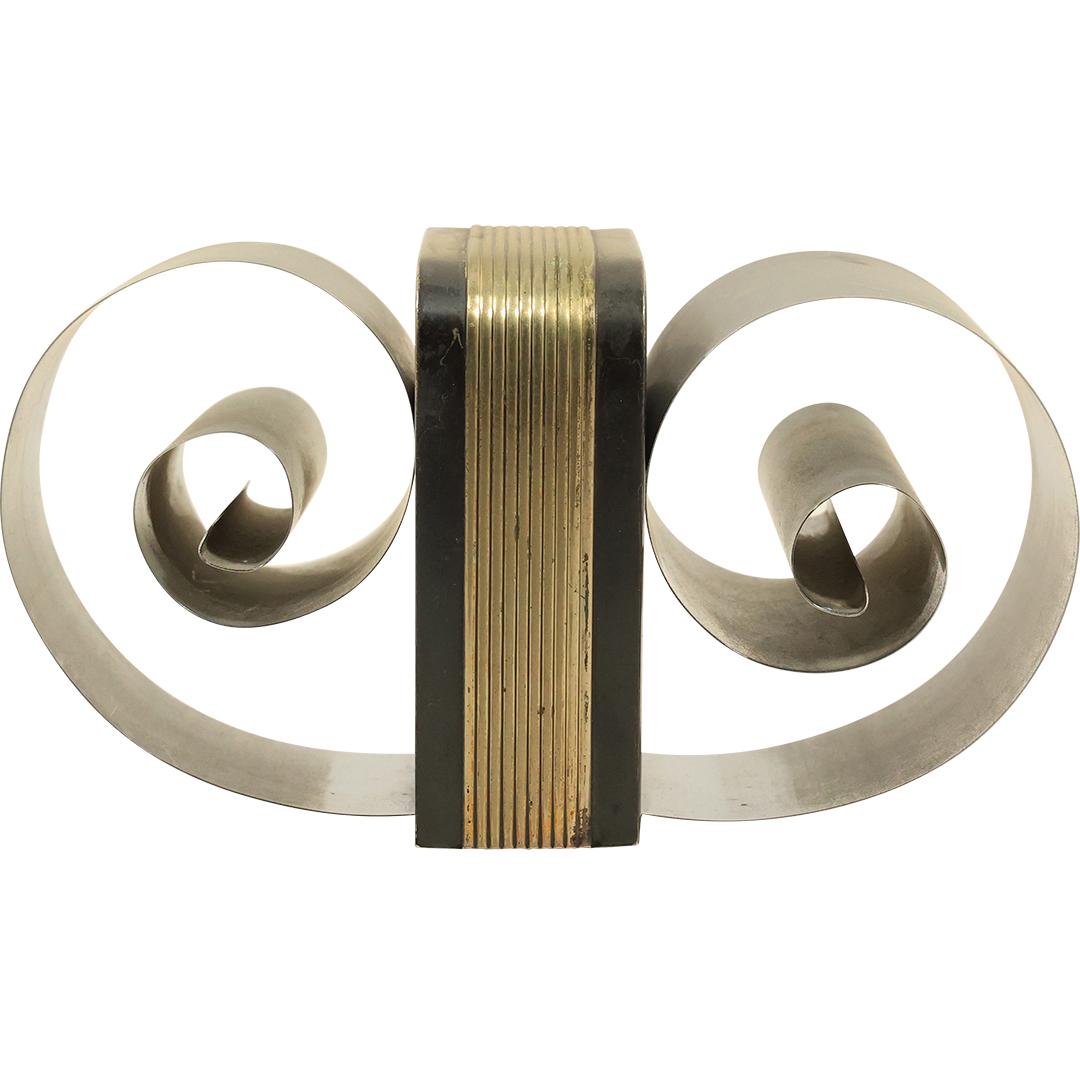 Revere Rome NY SILVER CREST Metal Coil Book Holder Mid-Century Modern (1 of 18)