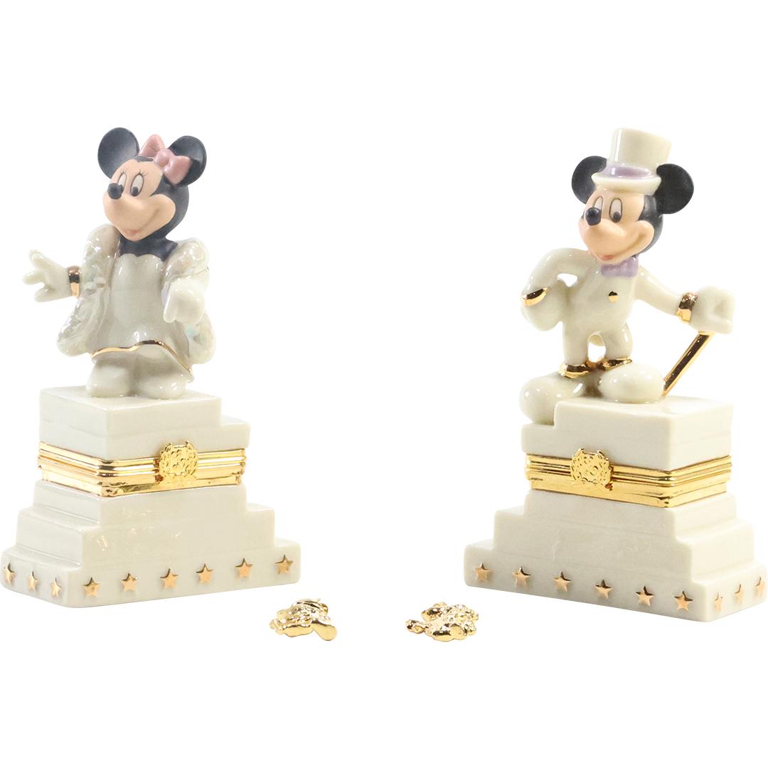 [4] Mickey Mouse LENOX Trinket Boxes [2] and Mickey Mouse Pendants [2] (1 of 16)