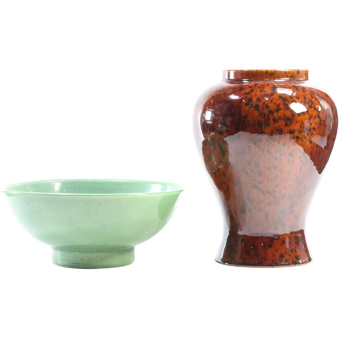 HAEGER USA Glazed Ceramic Bowl and Vase (1 of 11)