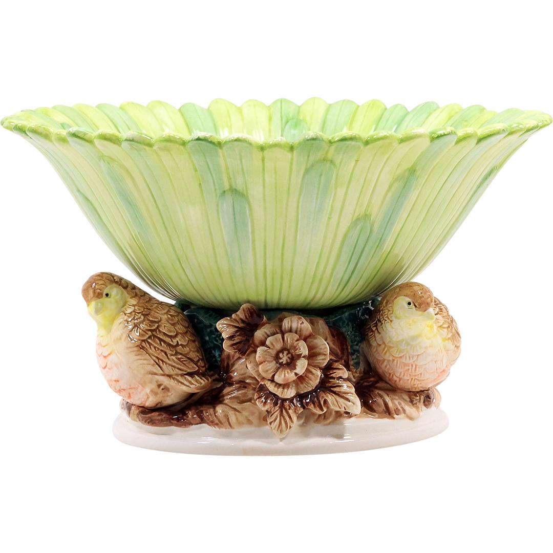 RCPC Hand Painted Ceramic Bowl with Birds Base 10 inches diameter (1 of 20)