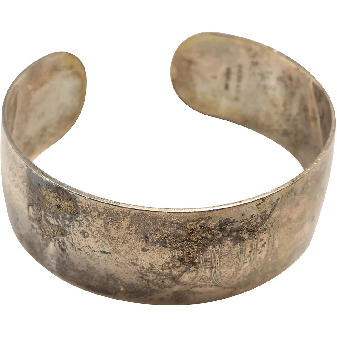 marked S Kirk & Sons Sterling Silver Cuff Bracelet 2 1/2 in. x 7/8 in. (1 of 7)