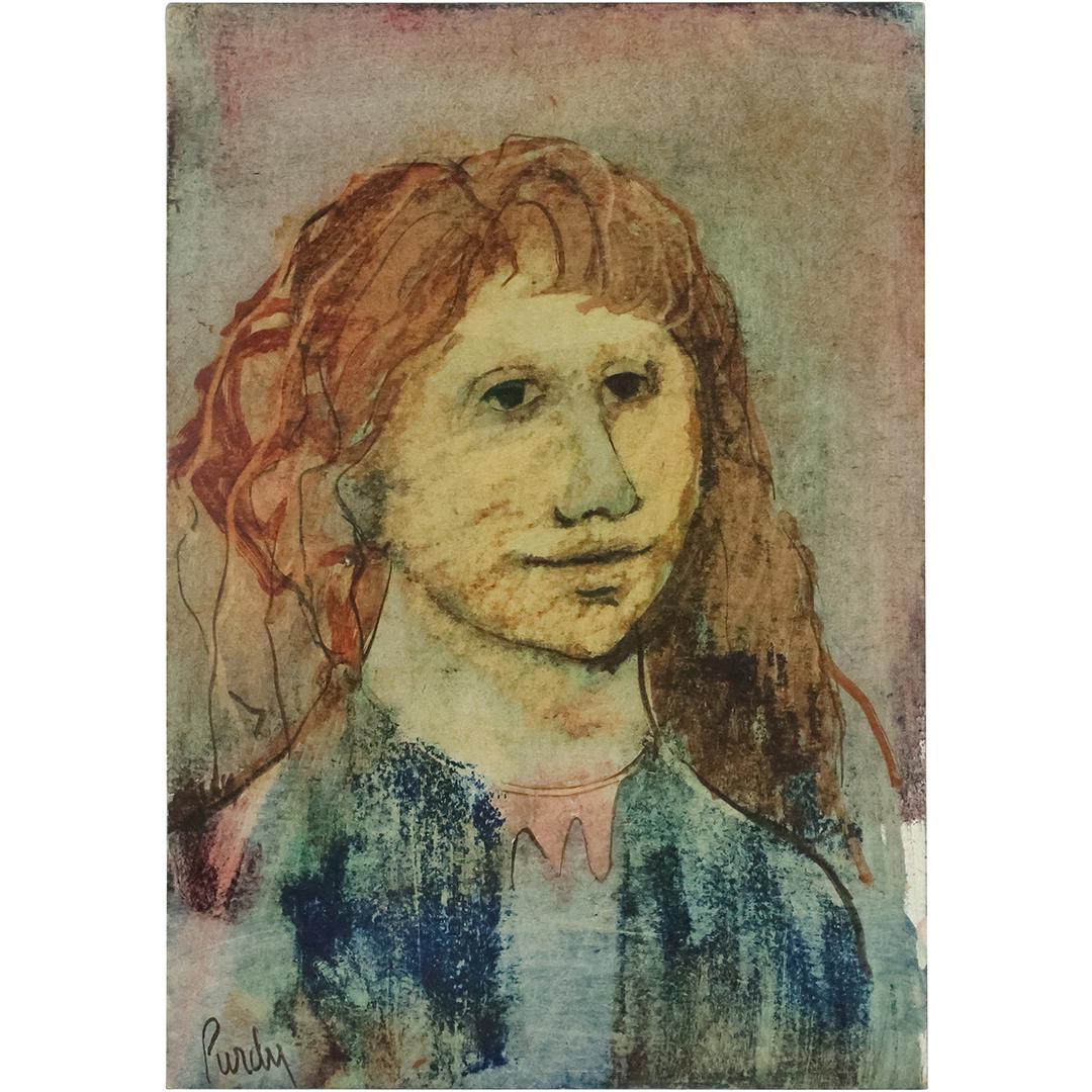 Donald Purdy, American, Painting on Board, Portrait of Woman, Signed: Donald Purdy, American, Painting on Board, Portrait of Woman, Signed. Well Listed Artist. Provenance: Acquired fron the Estate of The Artist. size: 17 x 12. ASKart: Donald Roy Purdy (Born 1924) is act