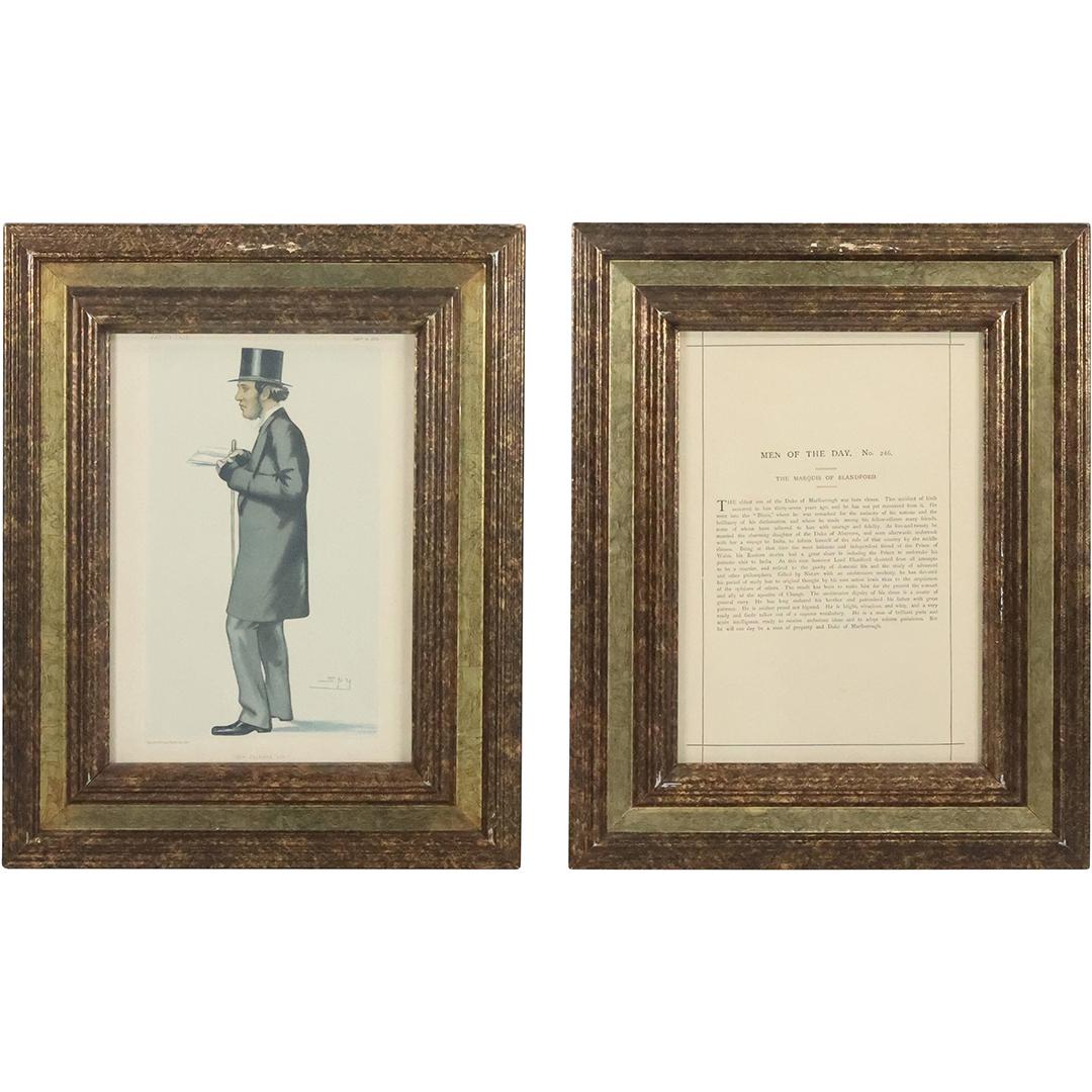 [2] Vanity Fair 1881, Men of The Day No. 246, The Marquis of Blanford, Colored Print and Story (1 of 11)